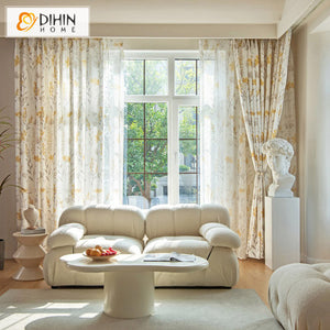 DIHIN HOME Garden Flowers Printed,Grommet Window Curtain for Living Room,52x63-inch,1 Panel Roman Shades Curtains Window Blinds custom curtains blackout curtains curtains for living room sheer curtains curtain fabric linen curtains kitchen curtains velvet curtains pinch pleat curtains bay window curtains outdoor curtains pleated curtains floral curtains dining room curtains kitchen valances drapes for bedroom patio curtains nursery curtains grommet curtains