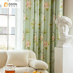 DIHIN HOME Garden Green Flowers Printed,Grommet Window Curtain for Living Room,52x63-inch,1 Panel Roman Shades Curtains Window Blinds custom curtains blackout curtains curtains for living room sheer curtains curtain fabric linen curtains kitchen curtains velvet curtains pinch pleat curtains bay window curtains outdoor curtains pleated curtains floral curtains dining room curtains kitchen valances drapes for bedroom patio curtains nursery curtains grommet curtains