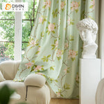 DIHIN HOME Garden Green Flowers Printed,Grommet Window Curtain for Living Room,52x63-inch,1 Panel Roman Shades Curtains Window Blinds custom curtains blackout curtains curtains for living room sheer curtains curtain fabric linen curtains kitchen curtains velvet curtains pinch pleat curtains bay window curtains outdoor curtains pleated curtains floral curtains dining room curtains kitchen valances drapes for bedroom patio curtains nursery curtains grommet curtains