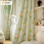 DIHIN HOME Garden Green Flowers Printed,Grommet Window Curtain for Living Room,52x63-inch,1 Panel Roman Shades Curtains Window Blinds custom curtains blackout curtains curtains for living room sheer curtains curtain fabric linen curtains kitchen curtains velvet curtains pinch pleat curtains bay window curtains outdoor curtains pleated curtains floral curtains dining room curtains kitchen valances drapes for bedroom patio curtains nursery curtains grommet curtains
