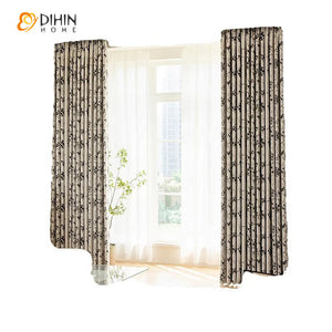 DIHIN HOME Garden Plants Printed,Blackout Grommet Window Curtain For Living Room ,52x63-inch,1  Panel Roman Shades Curtains Window Blinds custom curtains blackout curtains curtains for living room sheer curtains curtain fabric linen curtains kitchen curtains velvet curtains pinch pleat curtains bay window curtains outdoor curtains pleated curtains floral curtains dining room curtains kitchen valances drapes for bedroom patio curtains nursery curtains grommet curtains