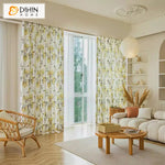 DIHIN HOME Garden Yellow Flowers Printed,Blackout Grommet Window Curtain for Living Room,52x63-inch,1 Panel Roman Shades Curtains Window Blinds custom curtains blackout curtains curtains for living room sheer curtains curtain fabric linen curtains kitchen curtains velvet curtains pinch pleat curtains bay window curtains outdoor curtains pleated curtains floral curtains dining room curtains kitchen valances drapes for bedroom patio curtains nursery curtains grommet curtains