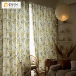 DIHIN HOME Garden Yellow Flowers Printed,Blackout Grommet Window Curtain for Living Room,52x63-inch,1 Panel Roman Shades Curtains Window Blinds custom curtains blackout curtains curtains for living room sheer curtains curtain fabric linen curtains kitchen curtains velvet curtains pinch pleat curtains bay window curtains outdoor curtains pleated curtains floral curtains dining room curtains kitchen valances drapes for bedroom patio curtains nursery curtains grommet curtains