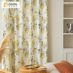 DIHIN HOME Garden Yellow Flowers Printed,Blackout Grommet Window Curtain for Living Room,52x63-inch,1 Panel Roman Shades Curtains Window Blinds custom curtains blackout curtains curtains for living room sheer curtains curtain fabric linen curtains kitchen curtains velvet curtains pinch pleat curtains bay window curtains outdoor curtains pleated curtains floral curtains dining room curtains kitchen valances drapes for bedroom patio curtains nursery curtains grommet curtains