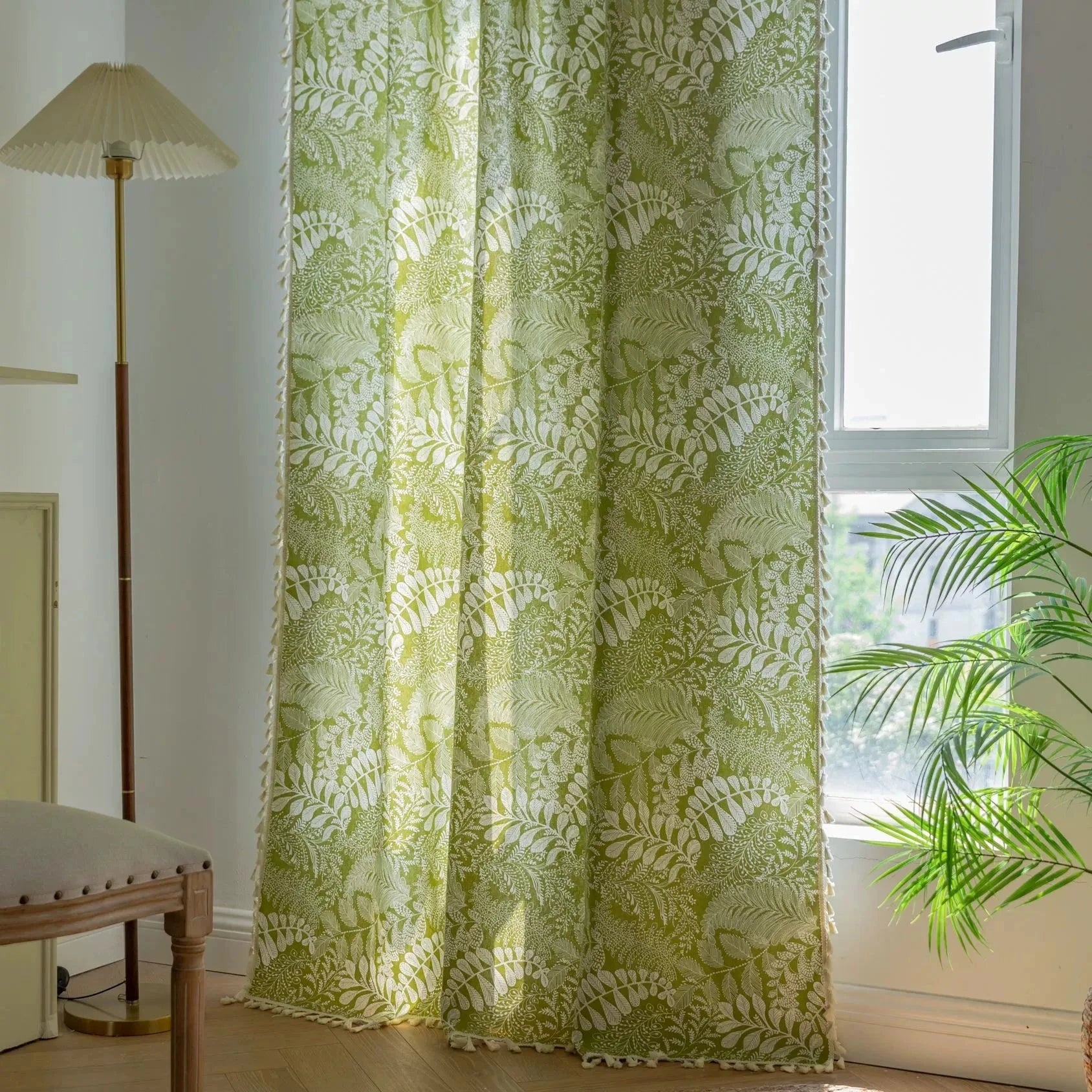 DIHIN HOME Green Leaves Painting Printed,Blackout Grommet Window Curtain for Living Room ,52x63-inch,1 Panel Roman Shades Curtains Window Blinds custom curtains blackout curtains curtains for living room sheer curtains curtain fabric linen curtains kitchen curtains velvet curtains pinch pleat curtains bay window curtains outdoor curtains pleated curtains floral curtains dining room curtains kitchen valances drapes for bedroom patio curtains nursery curtains grommet curtains