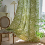 DIHIN HOME Green Leaves Painting Printed,Blackout Grommet Window Curtain for Living Room ,52x63-inch,1 Panel Roman Shades Curtains Window Blinds custom curtains blackout curtains curtains for living room sheer curtains curtain fabric linen curtains kitchen curtains velvet curtains pinch pleat curtains bay window curtains outdoor curtains pleated curtains floral curtains dining room curtains kitchen valances drapes for bedroom patio curtains nursery curtains grommet curtains