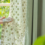 DIHIN HOME High Quality Green Fabric With Green Lace Sheer Curtains,Blackout Grommet Window Curtain for Living Room ,52x63-inch,1 Panel Roman Shades Curtains Window Blinds custom curtains blackout curtains curtains for living room sheer curtains curtain fabric linen curtains kitchen curtains velvet curtains pinch pleat curtains bay window curtains outdoor curtains pleated curtains floral curtains dining room curtains kitchen valances drapes for bedroom patio curtains nursery curtains grommet curtains