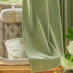 DIHIN HOME High Quality Green Fabric With White Lace,Blackout Grommet Window Curtain for Living Room ,52x63-inch,1 Panel Roman Shades Curtains Window Blinds custom curtains blackout curtains curtains for living room sheer curtains curtain fabric linen curtains kitchen curtains velvet curtains pinch pleat curtains bay window curtains outdoor curtains pleated curtains floral curtains dining room curtains kitchen valances drapes for bedroom patio curtains nursery curtains grommet curtains
