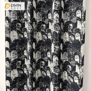 DIHIN HOME High Quality Luxury Abstract Elliptical Jacquard,Blackout Grommet Window Curtain for Living Room ,52x63-inch,1 Panel Roman Shades Curtains Window Blinds custom curtains blackout curtains curtains for living room sheer curtains curtain fabric linen curtains kitchen curtains velvet curtains pinch pleat curtains bay window curtains outdoor curtains pleated curtains floral curtains dining room curtains kitchen valances drapes for bedroom patio curtains nursery curtains grommet curtains