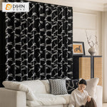 DIHIN HOME High Quality Luxury Black Jacquard,Blackout Grommet Window Curtain for Living Room ,52x63-inch,1 Panel Roman Shades Curtains Window Blinds custom curtains blackout curtains curtains for living room sheer curtains curtain fabric linen curtains kitchen curtains velvet curtains pinch pleat curtains bay window curtains outdoor curtains pleated curtains floral curtains dining room curtains kitchen valances drapes for bedroom patio curtains nursery curtains grommet curtains