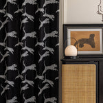 DIHIN HOME High Quality Luxury Black Jacquard,Blackout Grommet Window Curtain for Living Room ,52x63-inch,1 Panel Roman Shades Curtains Window Blinds custom curtains blackout curtains curtains for living room sheer curtains curtain fabric linen curtains kitchen curtains velvet curtains pinch pleat curtains bay window curtains outdoor curtains pleated curtains floral curtains dining room curtains kitchen valances drapes for bedroom patio curtains nursery curtains grommet curtains