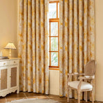 DIHIN HOME High Quality Yellow Flowers Printed,Blackout Grommet Window Curtain for Living Room Roman Shades Curtains Window Blinds custom curtains blackout curtains curtains for living room sheer curtains curtain fabric linen curtains kitchen curtains velvet curtains pinch pleat curtains bay window curtains outdoor curtains pleated curtains floral curtains dining room curtains kitchen valances drapes for bedroom patio curtains nursery curtains grommet curtains
