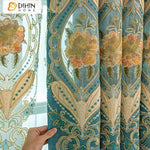 DIHIN HOME Luxury Blue Color Embroidered Curtains,Grommet Window Curtain for Living Room,52x84-inch,1 Panel Roman Shades Curtains Window Blinds custom curtains blackout curtains curtains for living room sheer curtains curtain fabric linen curtains kitchen curtains velvet curtains pinch pleat curtains bay window curtains outdoor curtains pleated curtains floral curtains dining room curtains kitchen valances drapes for bedroom patio curtains nursery curtains grommet curtains