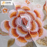 DIHIN HOME Luxury Flowers Embroidered,Grommet Window Sheer Curtain for Living Room ,52x63-inch,1 Panel Roman Shades Curtains Window Blinds custom curtains blackout curtains curtains for living room sheer curtains curtain fabric linen curtains kitchen curtains velvet curtains pinch pleat curtains bay window curtains outdoor curtains pleated curtains floral curtains dining room curtains kitchen valances drapes for bedroom patio curtains nursery curtains grommet curtains