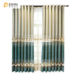 DIHIN HOME Luxury Geometric Embroidered Curtains,Grommet Window Curtain for Living Room,52x84-inch,1 Panel Roman Shades Curtains Window Blinds custom curtains blackout curtains curtains for living room sheer curtains curtain fabric linen curtains kitchen curtains velvet curtains pinch pleat curtains bay window curtains outdoor curtains pleated curtains floral curtains dining room curtains kitchen valances drapes for bedroom patio curtains nursery curtains grommet curtains