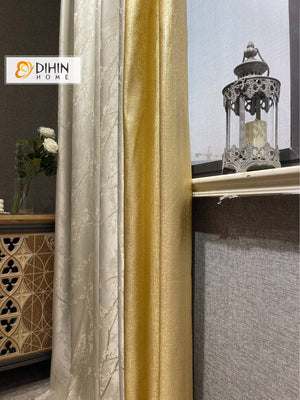 DIHIN HOME Luxury High Precision Jaquard,Grommet Window Curtain for Living Room Roman Shades Window Curtains Curtains Window Blinds Curtains Drapes linen drapery curtains and drapes windows drapes custom curtains blackout curtains curtains for living room window shades sheer curtains curtain fabric window treatments custom drapery