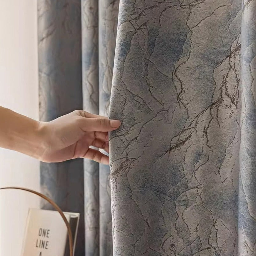 DIHIN HOME Luxury Marble Texture Jacquard,Blackout Grommet Window Curtain for Living Room,52x63-inch,1 Panel Roman Shades Curtains Window Blinds custom curtains blackout curtains curtains for living room sheer curtains curtain fabric linen curtains kitchen curtains velvet curtains pinch pleat curtains bay window curtains outdoor curtains pleated curtains floral curtains dining room curtains kitchen valances drapes for bedroom patio curtains nursery curtains grommet curtains