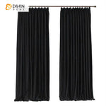 DIHIN HOME Luxury Velvet Farbic Black Color,Blackout Grommet Window Curtain For Living Room ,52x63-inch,1  Panel Roman Shades Curtains Window Blinds custom curtains blackout curtains curtains for living room sheer curtains curtain fabric linen curtains kitchen curtains velvet curtains pinch pleat curtains bay window curtains outdoor curtains pleated curtains floral curtains dining room curtains kitchen valances drapes for bedroom patio curtains nursery curtains grommet curtains