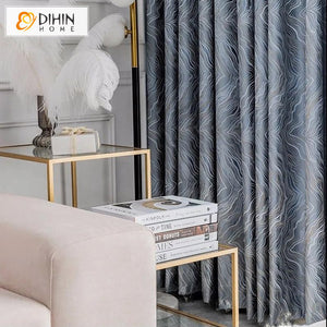 DIHIN HOME Modern Abstrack Striped,Grommet Window Curtain for Living Room,52x84-inch,1 Panel Roman Shades Curtains Window Blinds custom curtains blackout curtains curtains for living room sheer curtains curtain fabric linen curtains kitchen curtains velvet curtains pinch pleat curtains bay window curtains outdoor curtains pleated curtains floral curtains dining room curtains kitchen valances drapes for bedroom patio curtains nursery curtains grommet curtains