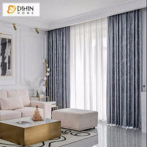 DIHIN HOME Modern Abstrack Striped,Grommet Window Curtain for Living Room,52x84-inch,1 Panel Roman Shades Curtains Window Blinds custom curtains blackout curtains curtains for living room sheer curtains curtain fabric linen curtains kitchen curtains velvet curtains pinch pleat curtains bay window curtains outdoor curtains pleated curtains floral curtains dining room curtains kitchen valances drapes for bedroom patio curtains nursery curtains grommet curtains