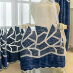 DIHIN HOME Modern Abstract Geometric Blue Color Curtains,Grommet Window Curtain for Living Room,52x63-inch,1 Panel Roman Shades Curtains Window Blinds custom curtains blackout curtains curtains for living room sheer curtains curtain fabric linen curtains kitchen curtains velvet curtains pinch pleat curtains bay window curtains outdoor curtains pleated curtains floral curtains dining room curtains kitchen valances drapes for bedroom patio curtains nursery curtains grommet curtains