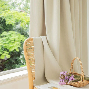 DIHIN HOME Modern Beige Color Jacuqard,Blackout Grommet Window Curtain Customized Curtain Drapes for Living Room Roman Shades Curtains Window Blinds custom curtains blackout curtains curtains for living room sheer curtains curtain fabric linen curtains kitchen curtains velvet curtains pinch pleat curtains bay window curtains outdoor curtains pleated curtains floral curtains dining room curtains kitchen valances drapes for bedroom patio curtains nursery curtains grommet curtains