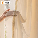 DIHIN HOME Modern Beige Color,Window Screening Window Drapes Grommet Window Sheer Curtain for Living Room Roman Shades Curtains Window Blinds custom curtains blackout curtains curtains for living room sheer curtains curtain fabric linen curtains kitchen curtains velvet curtains pinch pleat curtains bay window curtains outdoor curtains pleated curtains floral curtains dining room curtains kitchen valances drapes for bedroom patio curtains nursery curtains grommet curtains
