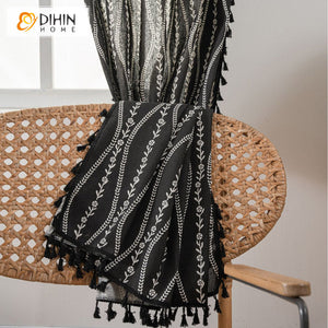 DIHIN HOME Modern Black Color Painting Printed,Blackout Grommet Window Curtain for Living Room ,52x63-inch,1 Panel Roman Shades Curtains Window Blinds custom curtains blackout curtains curtains for living room sheer curtains curtain fabric linen curtains kitchen curtains velvet curtains pinch pleat curtains bay window curtains outdoor curtains pleated curtains floral curtains dining room curtains kitchen valances drapes for bedroom patio curtains nursery curtains grommet curtains