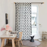 DIHIN HOME Modern Black Dots Printed,Blackout Grommet Window Curtain for Living Room ,52x63-inch,1 Panel Roman Shades Curtains Window Blinds custom curtains blackout curtains curtains for living room sheer curtains curtain fabric linen curtains kitchen curtains velvet curtains pinch pleat curtains bay window curtains outdoor curtains pleated curtains floral curtains dining room curtains kitchen valances drapes for bedroom patio curtains nursery curtains grommet curtains