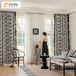 DIHIN HOME Modern Black Flowers Printed,Grommet Window Curtain for Living Room,52x63-inch,1 Panel Roman Shades Curtains Window Blinds custom curtains blackout curtains curtains for living room sheer curtains curtain fabric linen curtains kitchen curtains velvet curtains pinch pleat curtains bay window curtains outdoor curtains pleated curtains floral curtains dining room curtains kitchen valances drapes for bedroom patio curtains nursery curtains grommet curtains