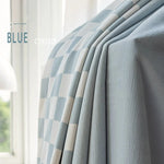 DIHIN HOME Modern Blue Color Plaid,Blackout Grommet Window Curtain Customized Curtain Drapes for Living Room Roman Shades Curtains Window Blinds custom curtains blackout curtains curtains for living room sheer curtains curtain fabric linen curtains kitchen curtains velvet curtains pinch pleat curtains bay window curtains outdoor curtains pleated curtains floral curtains dining room curtains kitchen valances drapes for bedroom patio curtains nursery curtains grommet curtains