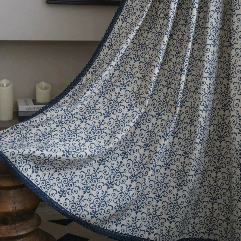 DIHIN HOME Modern Blue Printed,Blackout Grommet Window Curtain for Living Room ,52x63-inch,1 Panel Roman Shades Curtains Window Blinds custom curtains blackout curtains curtains for living room sheer curtains curtain fabric linen curtains kitchen curtains velvet curtains pinch pleat curtains bay window curtains outdoor curtains pleated curtains floral curtains dining room curtains kitchen valances drapes for bedroom patio curtains nursery curtains grommet curtains