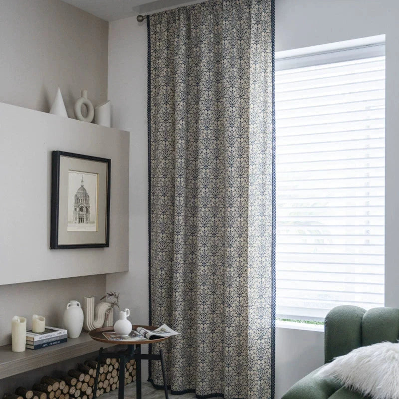 DIHIN HOME Modern Blue Printed,Blackout Grommet Window Curtain for Living Room ,52x63-inch,1 Panel Roman Shades Curtains Window Blinds custom curtains blackout curtains curtains for living room sheer curtains curtain fabric linen curtains kitchen curtains velvet curtains pinch pleat curtains bay window curtains outdoor curtains pleated curtains floral curtains dining room curtains kitchen valances drapes for bedroom patio curtains nursery curtains grommet curtains