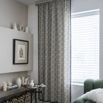 DIHIN HOME Modern Blue Printed,Blackout Grommet Window Curtain for Living Room ,52x63-inch,1 Panel Roman Shades Curtains Window Blinds custom curtains blackout curtains curtains for living room sheer curtains curtain fabric linen curtains kitchen curtains velvet curtains pinch pleat curtains bay window curtains outdoor curtains pleated curtains floral curtains dining room curtains kitchen valances drapes for bedroom patio curtains nursery curtains grommet curtains