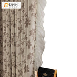 DIHIN HOME Modern Coffee Flowers Printed,Grommet Window Curtain for Living Room,52x63-inch,1 Panel Roman Shades Curtains Window Blinds custom curtains blackout curtains curtains for living room sheer curtains curtain fabric linen curtains kitchen curtains velvet curtains pinch pleat curtains bay window curtains outdoor curtains pleated curtains floral curtains dining room curtains kitchen valances drapes for bedroom patio curtains nursery curtains grommet curtains