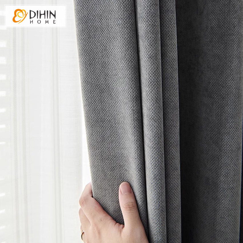 DIHIN HOME Modern Cotton Linen Grey Color,Grommet Window Curtain for Living Room,Customzied Curtains Roman Shades Curtains Window Blinds custom curtains blackout curtains curtains for living room sheer curtains curtain fabric linen curtains kitchen curtains velvet curtains pinch pleat curtains bay window curtains outdoor curtains pleated curtains floral curtains dining room curtains kitchen valances drapes for bedroom patio curtains nursery curtains grommet curtains