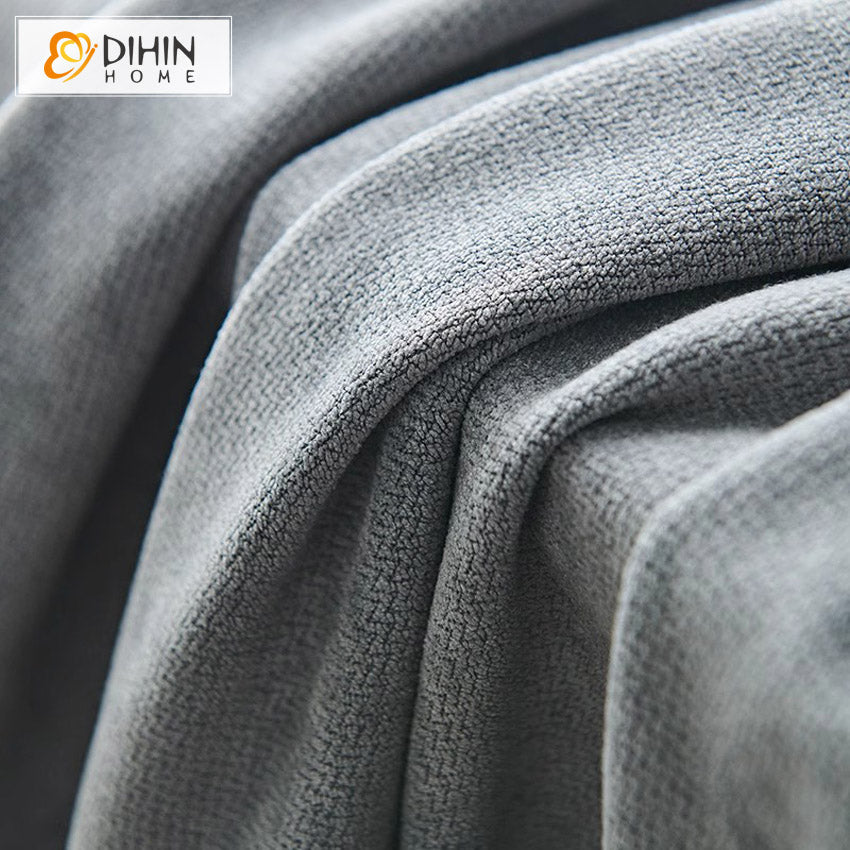 DIHIN HOME Modern Cotton Linen Grey Color,Grommet Window Curtain for Living Room,Customzied Curtains Roman Shades Curtains Window Blinds custom curtains blackout curtains curtains for living room sheer curtains curtain fabric linen curtains kitchen curtains velvet curtains pinch pleat curtains bay window curtains outdoor curtains pleated curtains floral curtains dining room curtains kitchen valances drapes for bedroom patio curtains nursery curtains grommet curtains