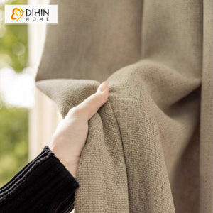 DIHIN HOME Modern Cotton Linen Thickness,Grommet Window Curtain for Living Room,Customzied Curtains Roman Shades Curtains Window Blinds custom curtains blackout curtains curtains for living room sheer curtains curtain fabric linen curtains kitchen curtains velvet curtains pinch pleat curtains bay window curtains outdoor curtains pleated curtains floral curtains dining room curtains kitchen valances drapes for bedroom patio curtains nursery curtains grommet curtains