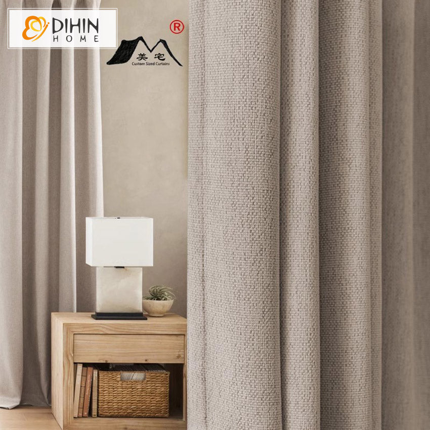 DIHIN HOME Modern Cotton Linen Thickness,Grommet Window Curtain for Living Room,Customzied Curtains Roman Shades Curtains Window Blinds custom curtains blackout curtains curtains for living room sheer curtains curtain fabric linen curtains kitchen curtains velvet curtains pinch pleat curtains bay window curtains outdoor curtains pleated curtains floral curtains dining room curtains kitchen valances drapes for bedroom patio curtains nursery curtains grommet curtains