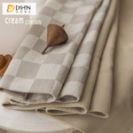 DIHIN HOME Modern Cream Color Plaid Fabric Jacquard,Half Blackout Grommet Window Curtain for Living Room ,52x63-inch,1 Panel Roman Shades Curtains Window Blinds custom curtains blackout curtains curtains for living room sheer curtains curtain fabric linen curtains kitchen curtains velvet curtains pinch pleat curtains bay window curtains outdoor curtains pleated curtains floral curtains dining room curtains kitchen valances drapes for bedroom patio curtains nursery curtains grommet curtains