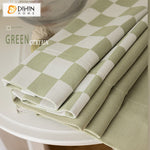 DIHIN HOME Modern Gree Color Plaid Fabric Jacquard,Half Blackout Grommet Window Curtain for Living Room ,52x63-inch,1 Panel Roman Shades Curtains Window Blinds custom curtains blackout curtains curtains for living room sheer curtains curtain fabric linen curtains kitchen curtains velvet curtains pinch pleat curtains bay window curtains outdoor curtains pleated curtains floral curtains dining room curtains kitchen valances drapes for bedroom patio curtains nursery curtains grommet curtains