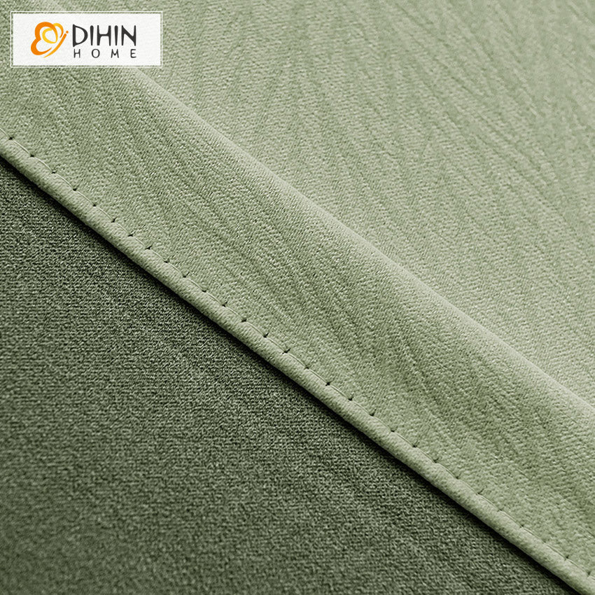 DIHIN HOME Modern Green Color Jacquard,Blackout Grommet Window Curtain for Living Room,52x63-inch,1 Panel Roman Shades Curtains Window Blinds custom curtains blackout curtains curtains for living room sheer curtains curtain fabric linen curtains kitchen curtains velvet curtains pinch pleat curtains bay window curtains outdoor curtains pleated curtains floral curtains dining room curtains kitchen valances drapes for bedroom patio curtains nursery curtains grommet curtains