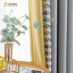 DIHIN HOME Modern Grey and Yellow Fabric,Blackout Grommet Window Curtain for Living Room,52x63-inch,1 Panel Roman Shades Curtains Window Blinds custom curtains blackout curtains curtains for living room sheer curtains curtain fabric linen curtains kitchen curtains velvet curtains pinch pleat curtains bay window curtains outdoor curtains pleated curtains floral curtains dining room curtains kitchen valances drapes for bedroom patio curtains nursery curtains grommet curtains