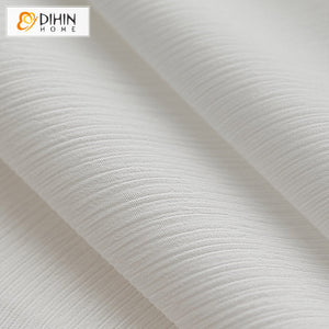 DIHIN HOME Modern High Quality White Striped Sheer Curtain,Grommet Window Curtain for Living Room ,52x63-inch,1 Panelriped Roman Shades Curtains Window Blinds custom curtains blackout curtains curtains for living room sheer curtains curtain fabric linen curtains kitchen curtains velvet curtains pinch pleat curtains bay window curtains outdoor curtains pleated curtains floral curtains dining room curtains kitchen valances drapes for bedroom patio curtains nursery curtains grommet curtains