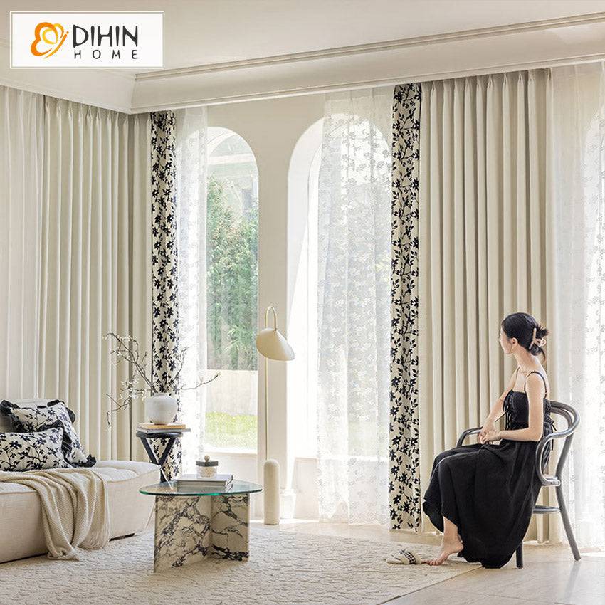DIHIN HOME Modern Houndstooth Printed,Grommet Window Curtain for Living Room,52x63-inch,1 Panel Roman Shades Curtains Window Blinds custom curtains blackout curtains curtains for living room sheer curtains curtain fabric linen curtains kitchen curtains velvet curtains pinch pleat curtains bay window curtains outdoor curtains pleated curtains floral curtains dining room curtains kitchen valances drapes for bedroom patio curtains nursery curtains grommet curtains
