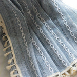 DIHIN HOME Modern Light Blue Embroidered,Blackout Grommet Window Curtain for Living Room ,52x63-inch,1 Panel Roman Shades Curtains Window Blinds custom curtains blackout curtains curtains for living room sheer curtains curtain fabric linen curtains kitchen curtains velvet curtains pinch pleat curtains bay window curtains outdoor curtains pleated curtains floral curtains dining room curtains kitchen valances drapes for bedroom patio curtains nursery curtains grommet curtains