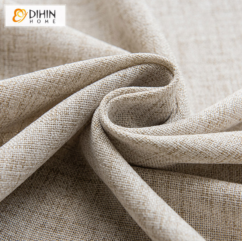 DIHIN HOME Modern Linen Color,Blackout Grommet Window Sheer Curtain for Living Room,52x63-inch,1 Panel Roman Shades Curtains Window Blinds custom curtains blackout curtains curtains for living room sheer curtains curtain fabric linen curtains kitchen curtains velvet curtains pinch pleat curtains bay window curtains outdoor curtains pleated curtains floral curtains dining room curtains kitchen valances drapes for bedroom patio curtains nursery curtains grommet curtains