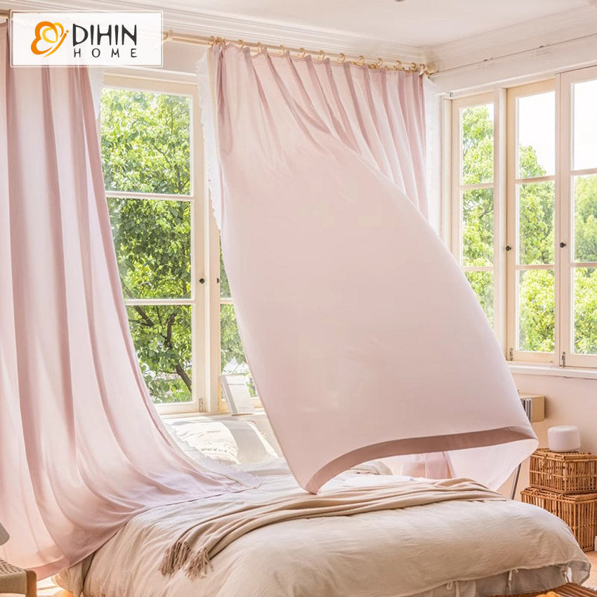 DIHIN HOME Modern Pink Color,Window Screening Window Drapes Grommet Window Sheer Curtain for Living Room Roman Shades Curtains Window Blinds custom curtains blackout curtains curtains for living room sheer curtains curtain fabric linen curtains kitchen curtains velvet curtains pinch pleat curtains bay window curtains outdoor curtains pleated curtains floral curtains dining room curtains kitchen valances drapes for bedroom patio curtains nursery curtains grommet curtains