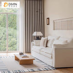DIHIN HOME Modern Thickness Cotton Linen Fabric,Blackout Grommet Window Curtain for Living Room Roman Shades Curtains Window Blinds custom curtains blackout curtains curtains for living room sheer curtains curtain fabric linen curtains kitchen curtains velvet curtains pinch pleat curtains bay window curtains outdoor curtains pleated curtains floral curtains dining room curtains kitchen valances drapes for bedroom patio curtains nursery curtains grommet curtains