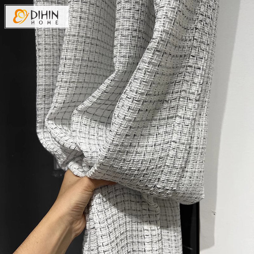 DIHIN HOME Modern Thickness Fabric,Blackout Grommet Window Curtain Customized Curtain Drapes for Living Room Roman Shades Curtains Window Blinds custom curtains blackout curtains curtains for living room sheer curtains curtain fabric linen curtains kitchen curtains velvet curtains pinch pleat curtains bay window curtains outdoor curtains pleated curtains floral curtains dining room curtains kitchen valances drapes for bedroom patio curtains nursery curtains grommet curtains